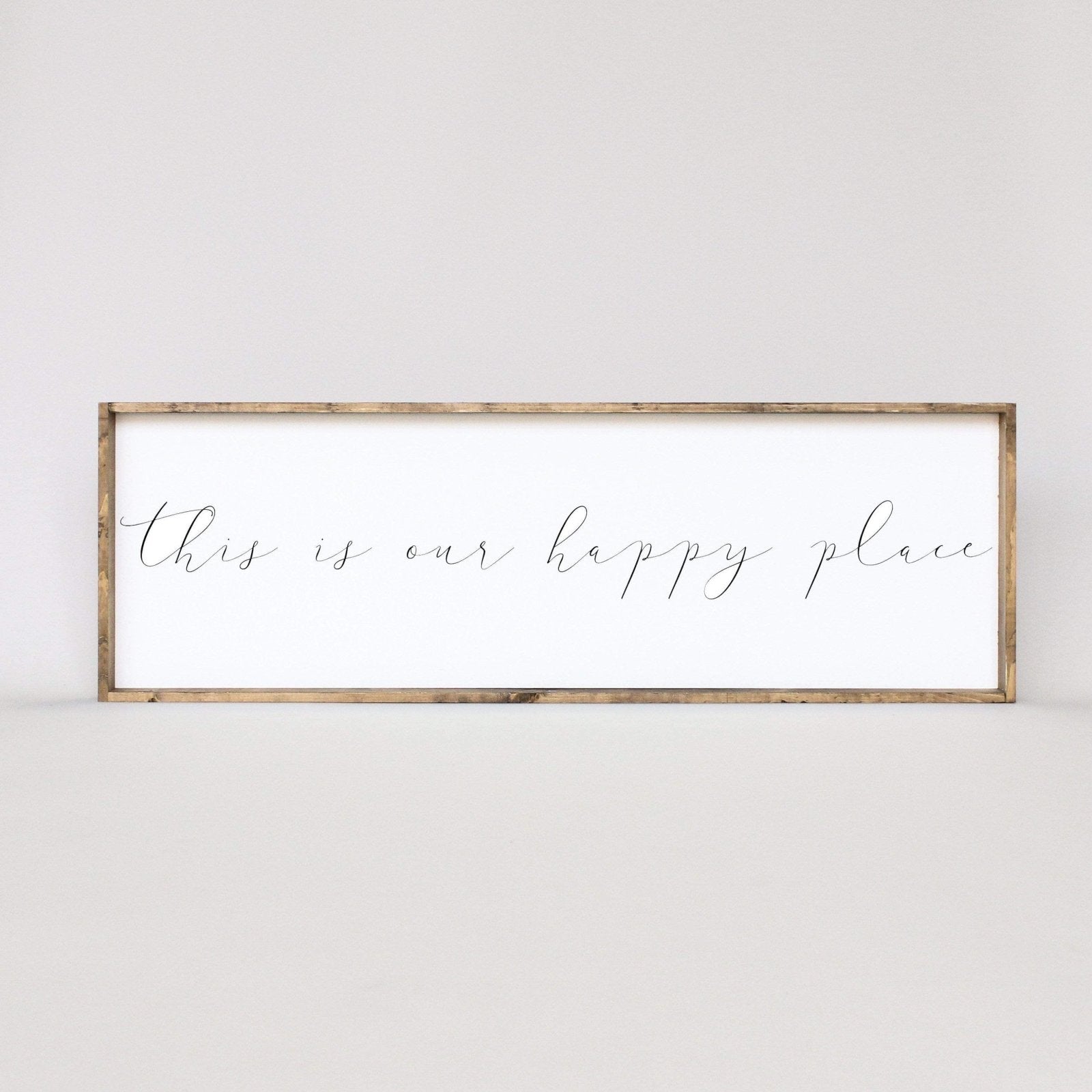 This Is Our Happy Place Wood Sign-1