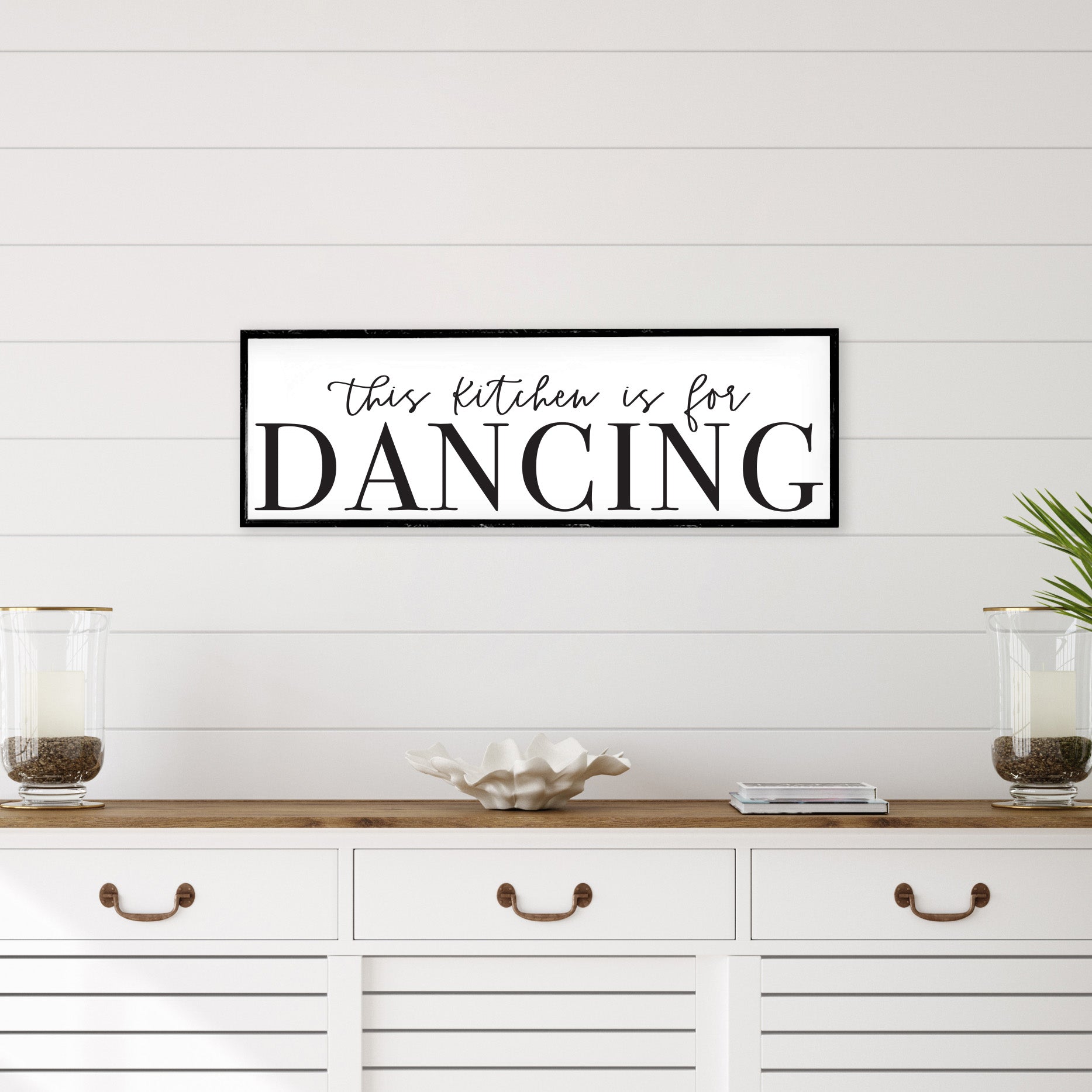 This Kitchen Is For Dancing Wood Sign-1