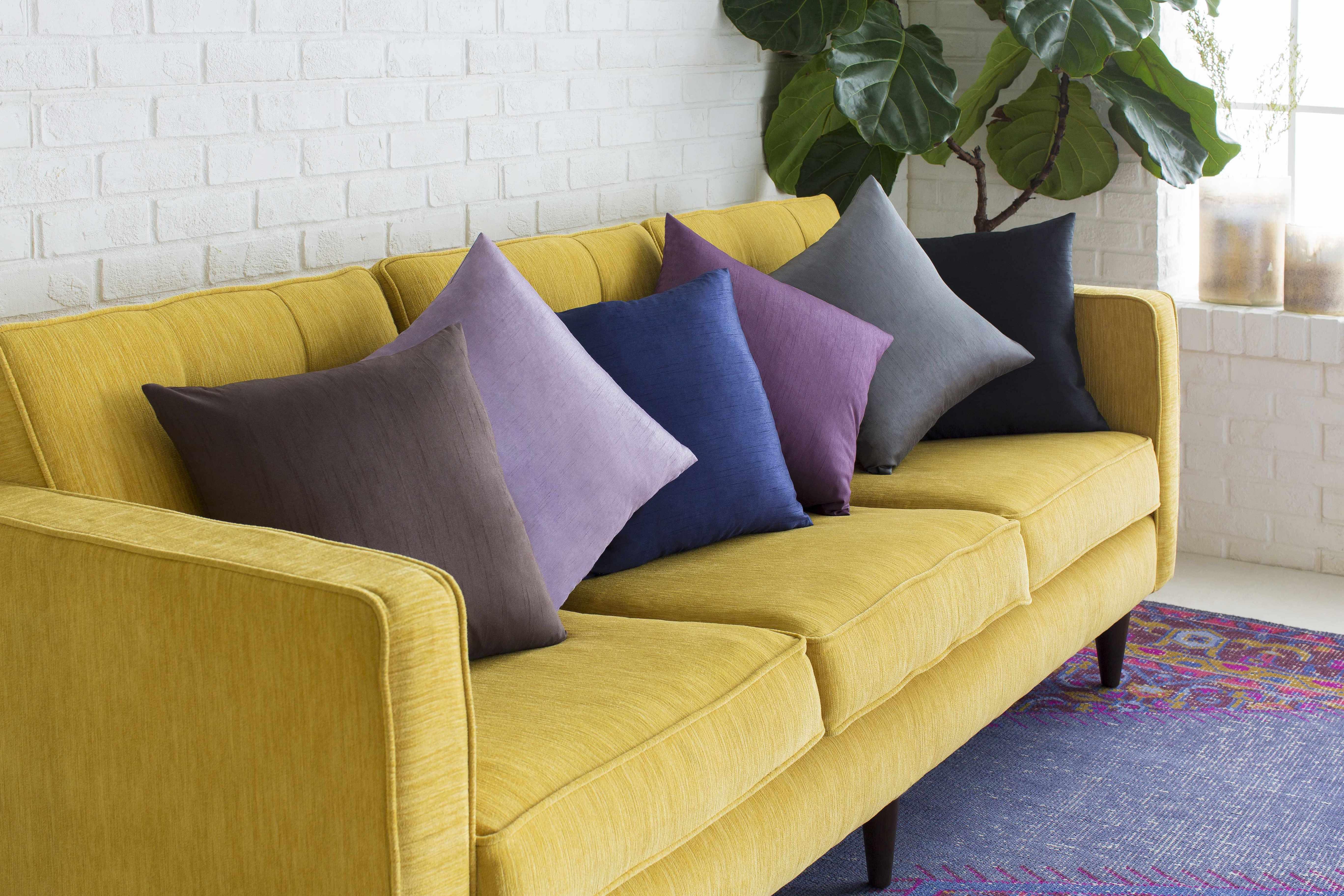 Tiline Charcoal Square Throw Pillow - Clearance - PRHOMZ