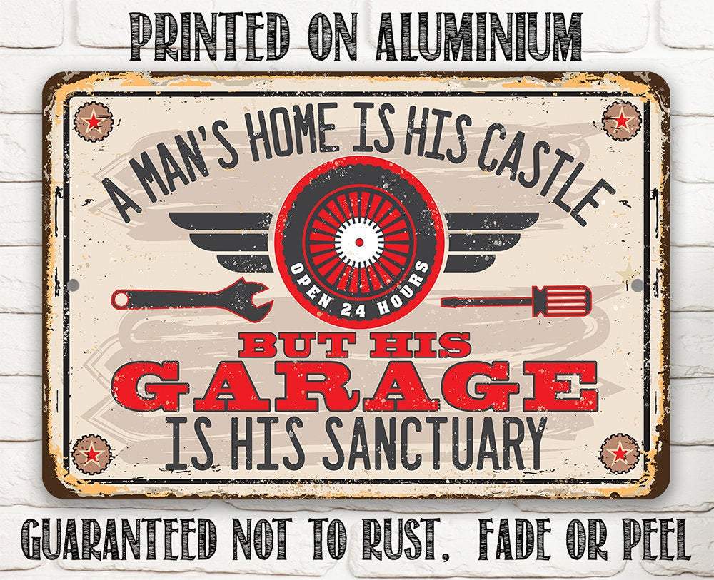 Garage Sanctuary - Metal Sign