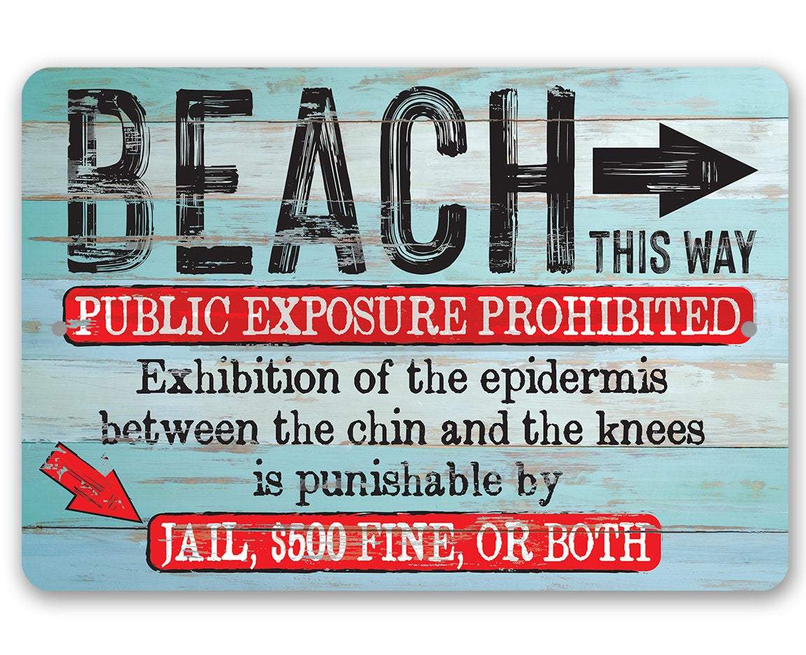 Beach Access - Metal Sign