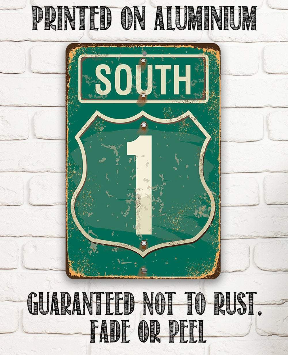South Highway - Metal Sign