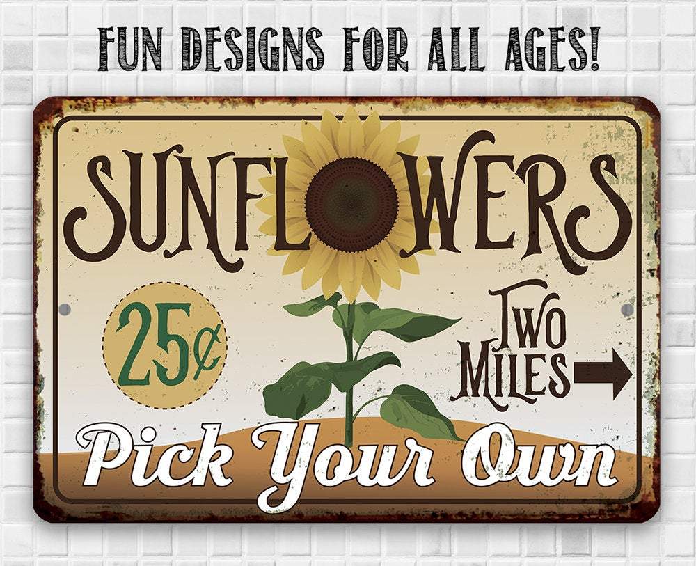 Sunflowers - Metal Sign