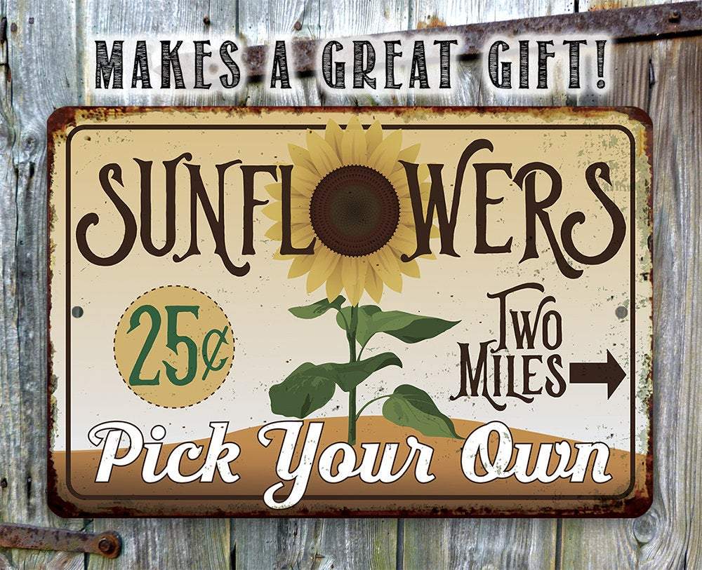 Sunflowers - Metal Sign