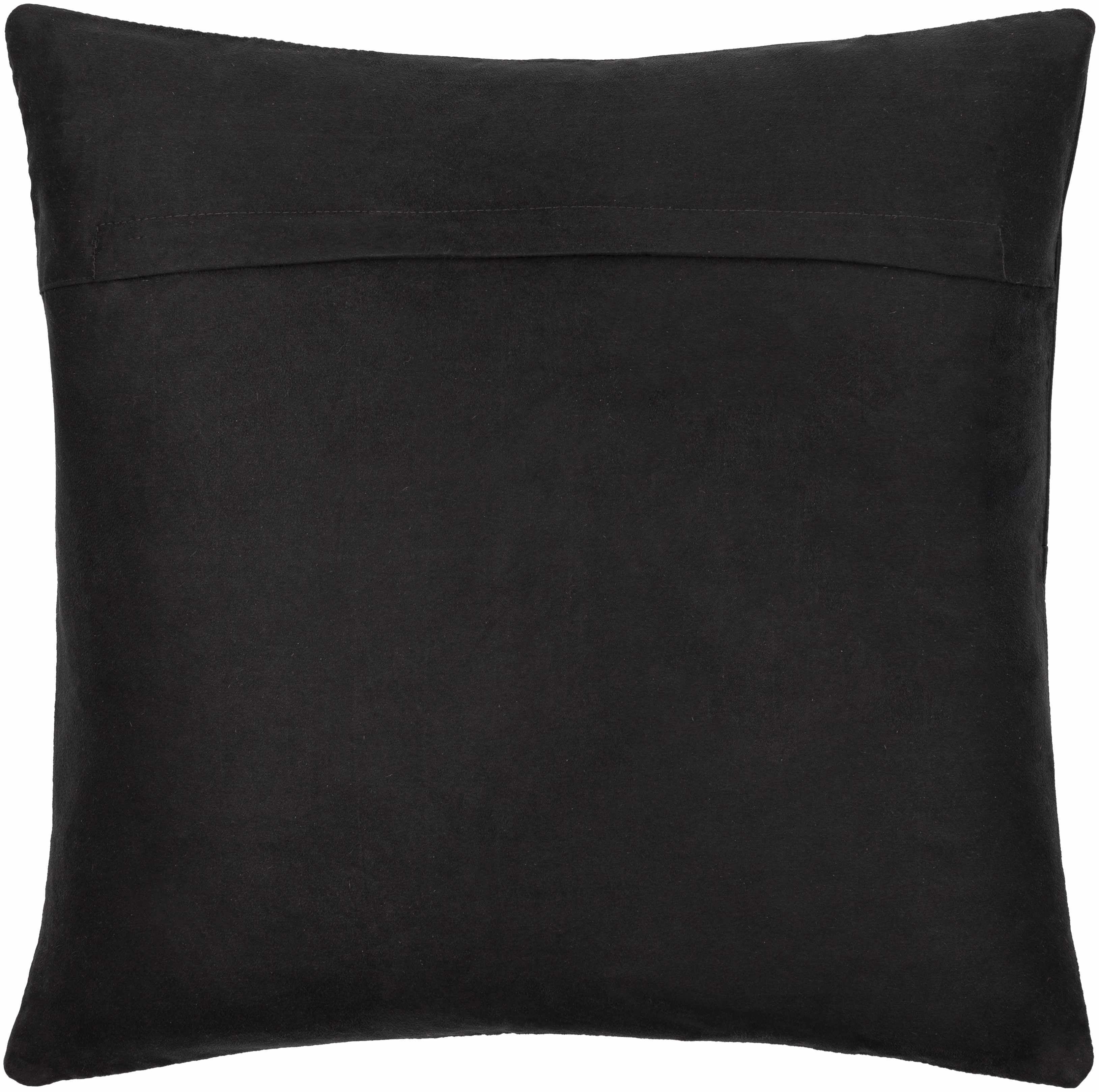 Tampakan Black Square Throw Pillow-2