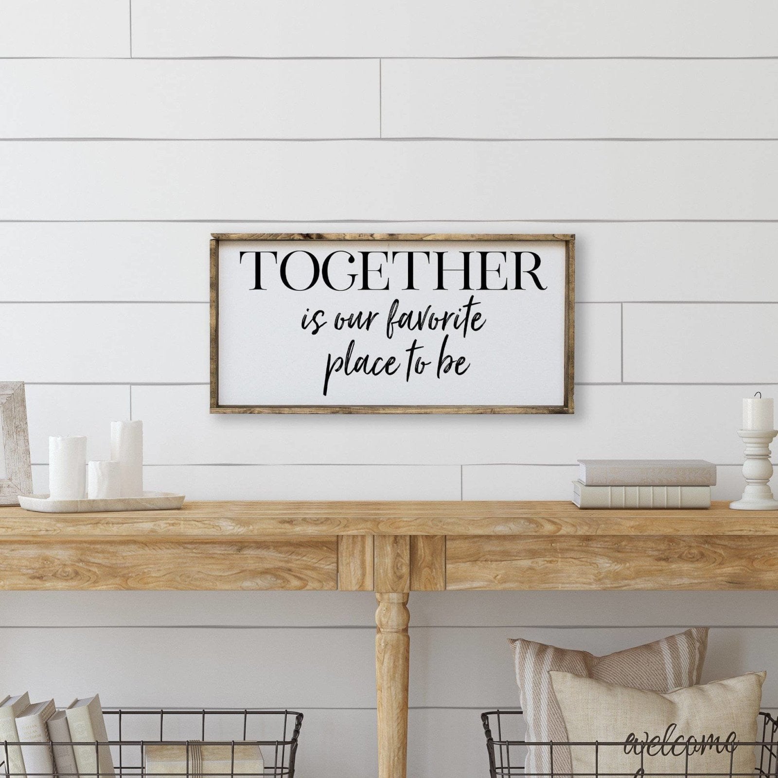 Together Is Our Favorite Place To Be Wood Sign-0