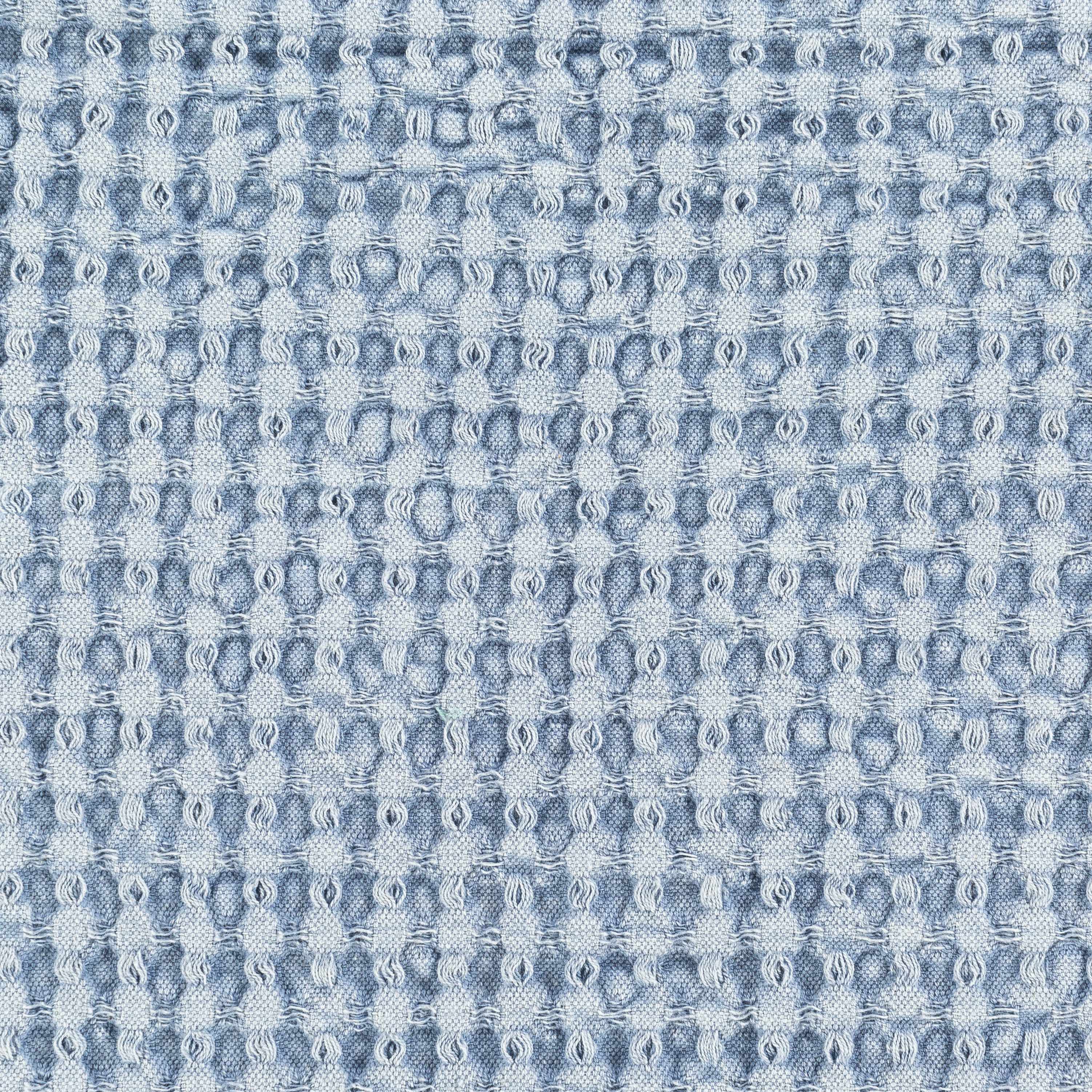 Toodyay Textured Light Blue Square Throw Pillow-2