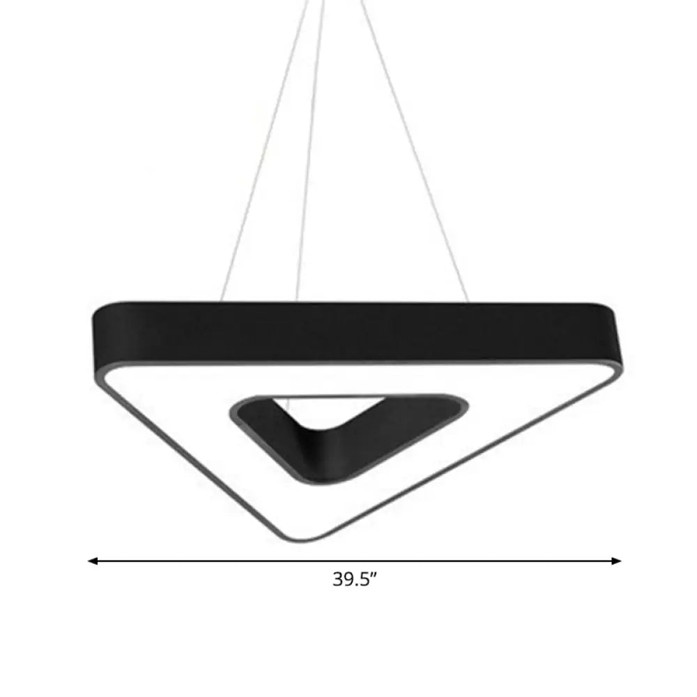 Triangular LED Acrylic Chandelier | Dining Room Lighting