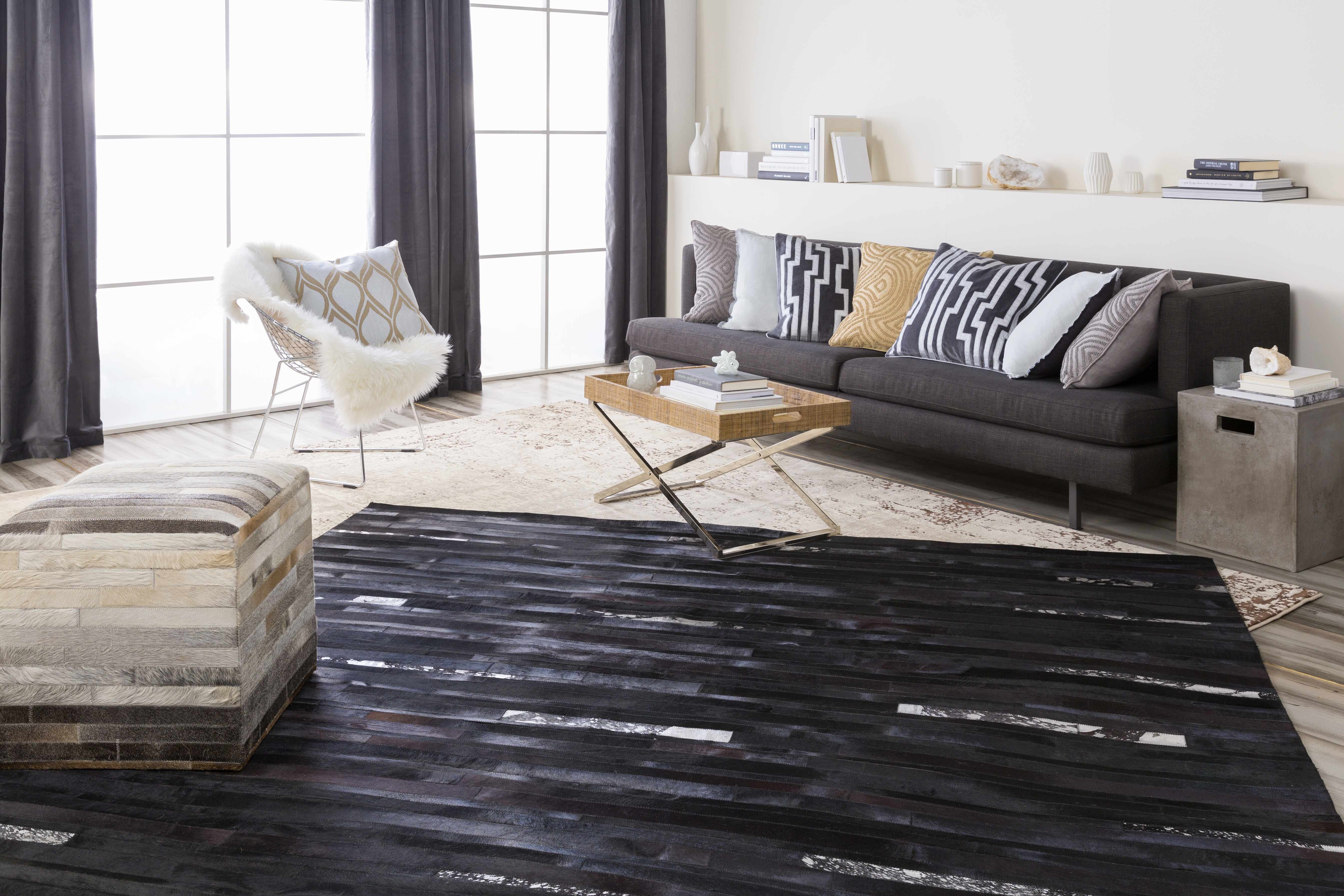 Oshikango Hair On Hide Pouf-1