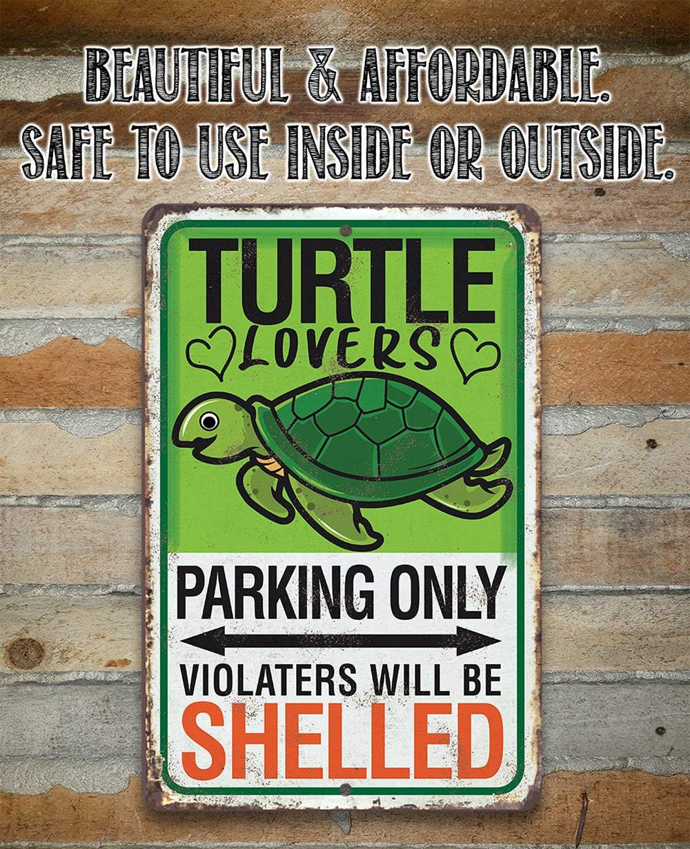 Turtle Parking - Metal Sign