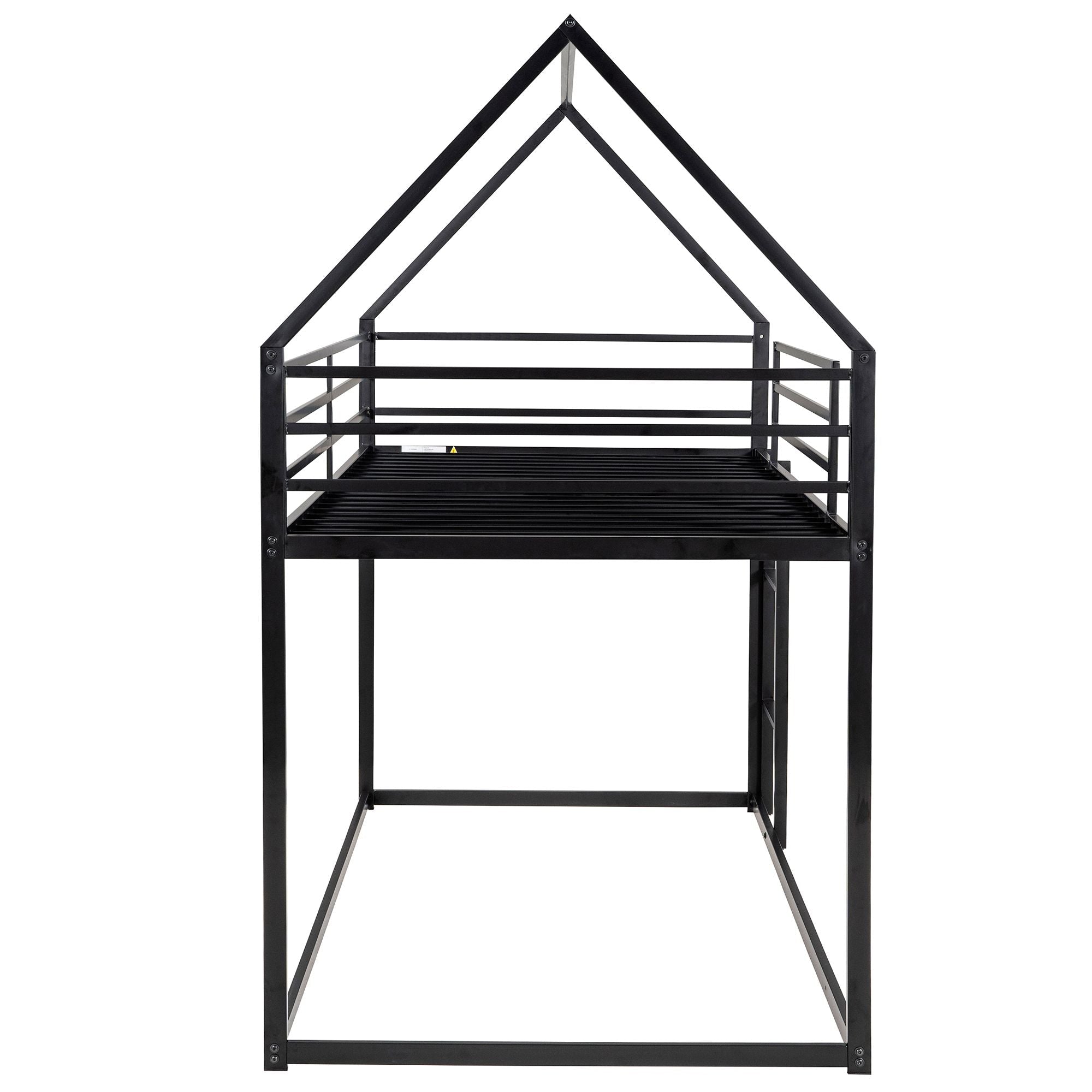 Twin Over Twin Metal Bunk Bed for Kids, ASTM Certified with Guardrails | Just Better Bunk Beds