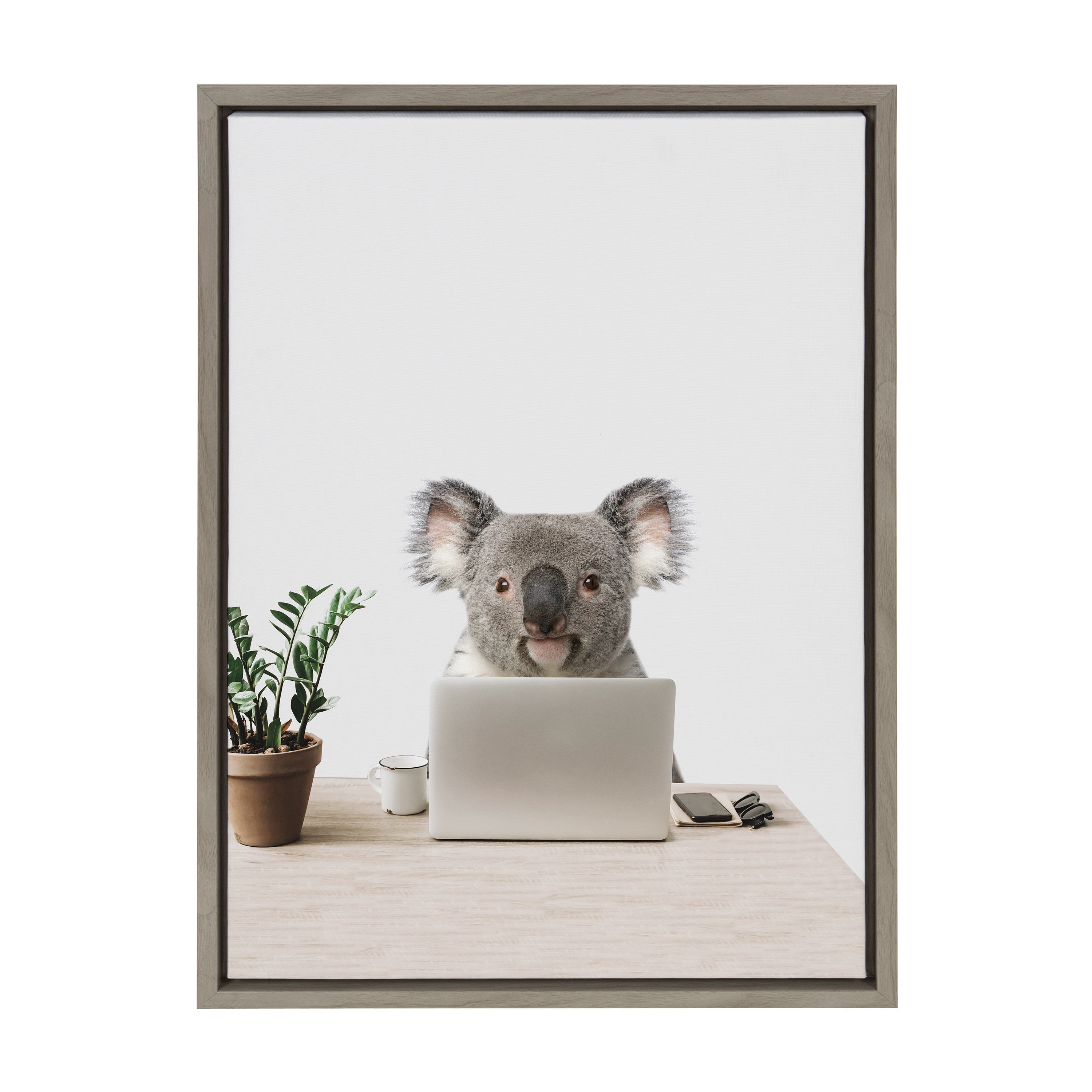 Sylvie Kevin is my name, Marketing is my game Framed Canvas by The Creative Bunch Studio