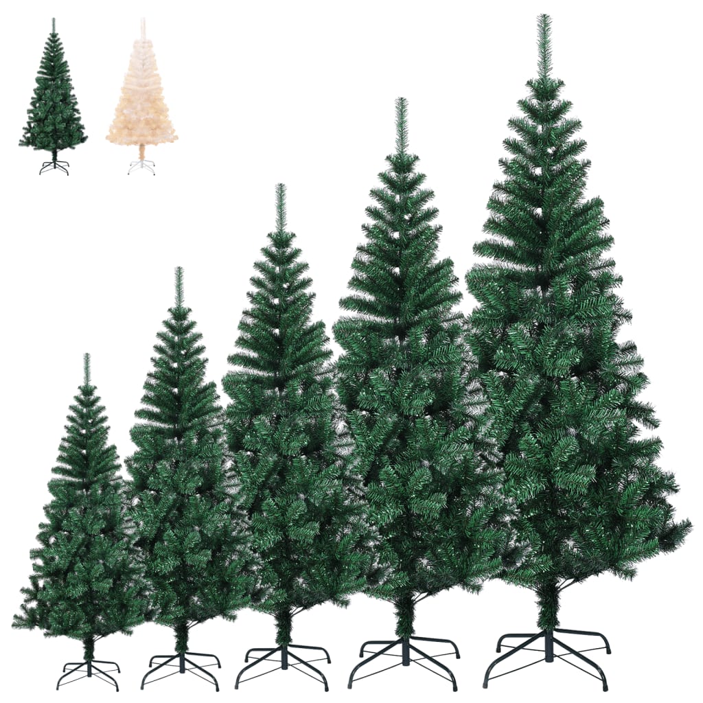 vidaXL Christmas Tree Artificial Xmas Tree with Stand and Iridescent Tips PVC-0