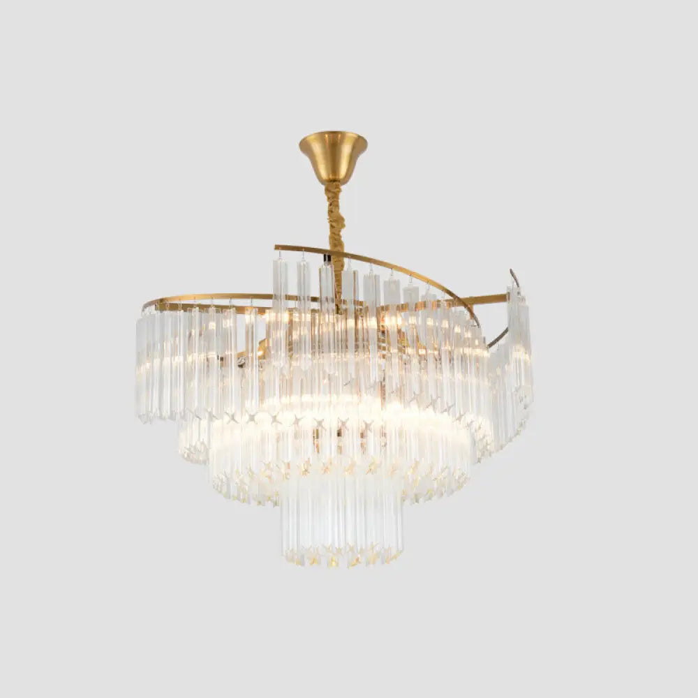 Vanessa Crystal Chandelier | Modern Dining Room Lighting
