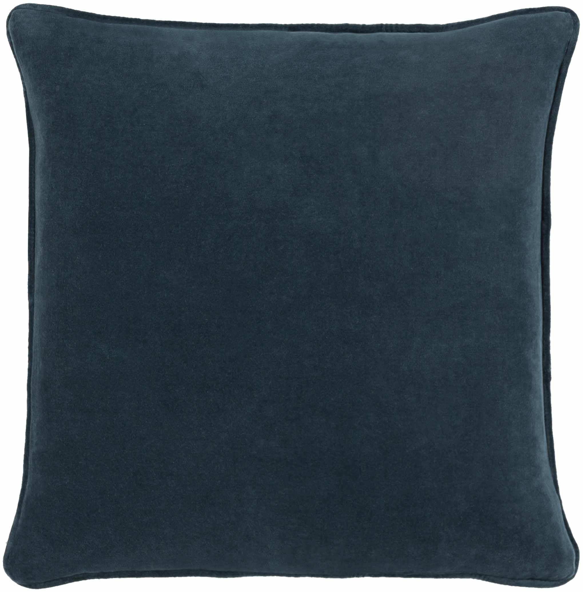 Victor Dark Blue Square Throw Pillow-6