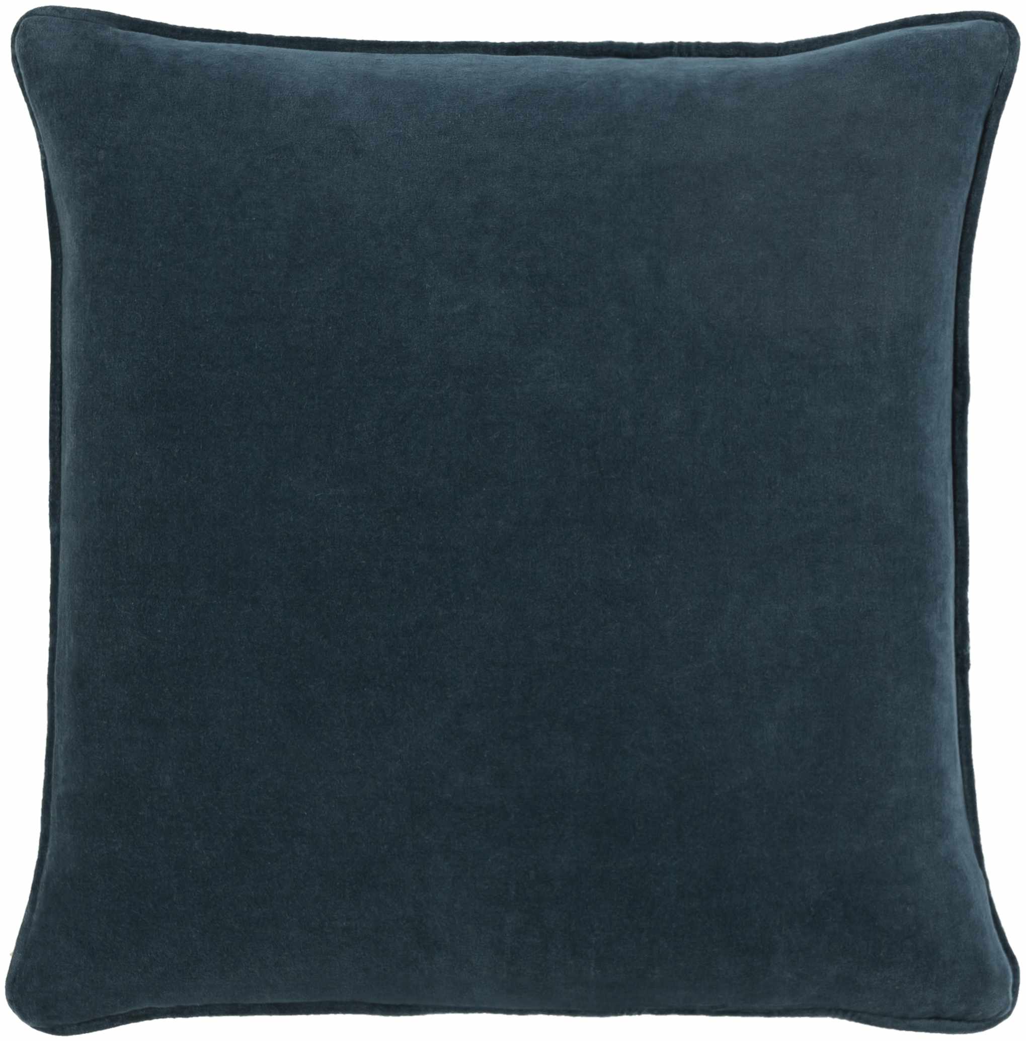Victor Dark Blue Square Throw Pillow-4