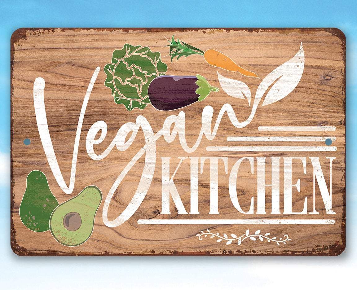 Vegan Kitchen - Metal Sign