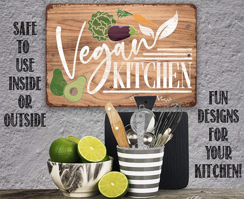 Vegan Kitchen - Metal Sign