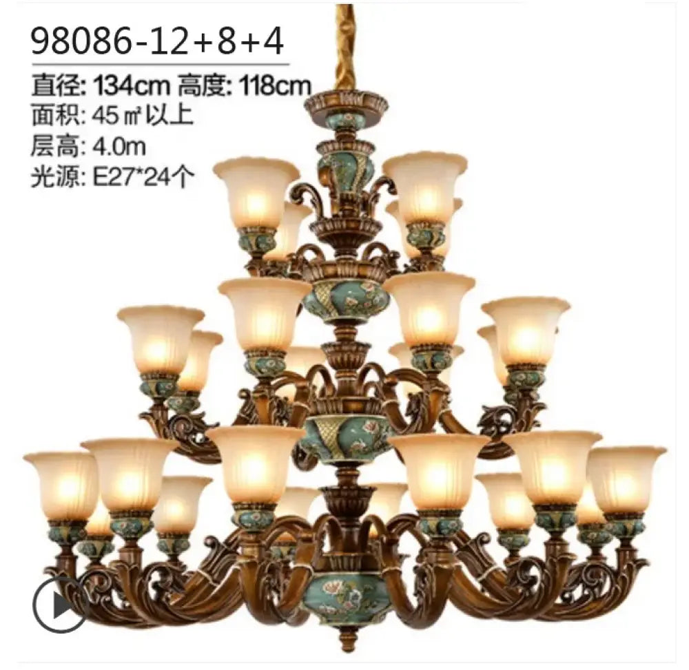 Vintage European Chandelier | Dining Room Home Lighting