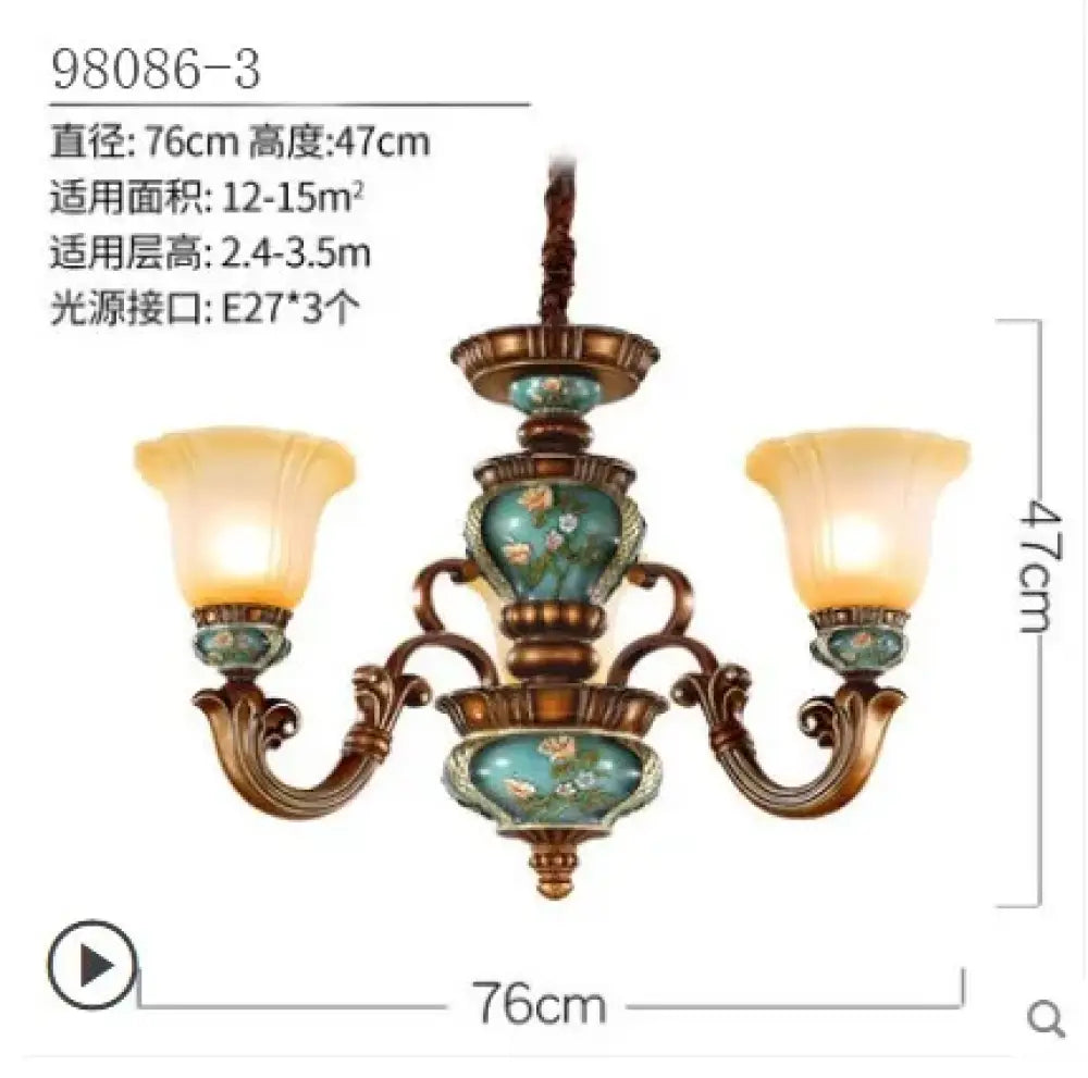Vintage European Chandelier | Dining Room Home Lighting
