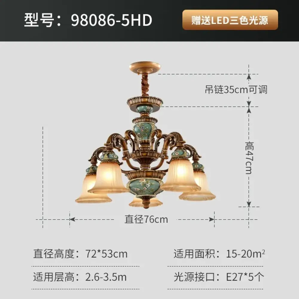 Vintage European Chandelier | Dining Room Home Lighting