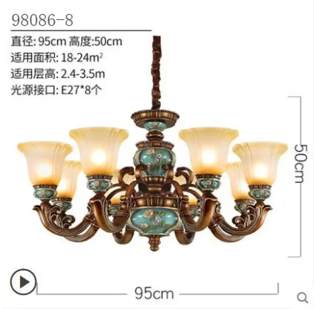 Vintage European Chandelier | Dining Room Home Lighting