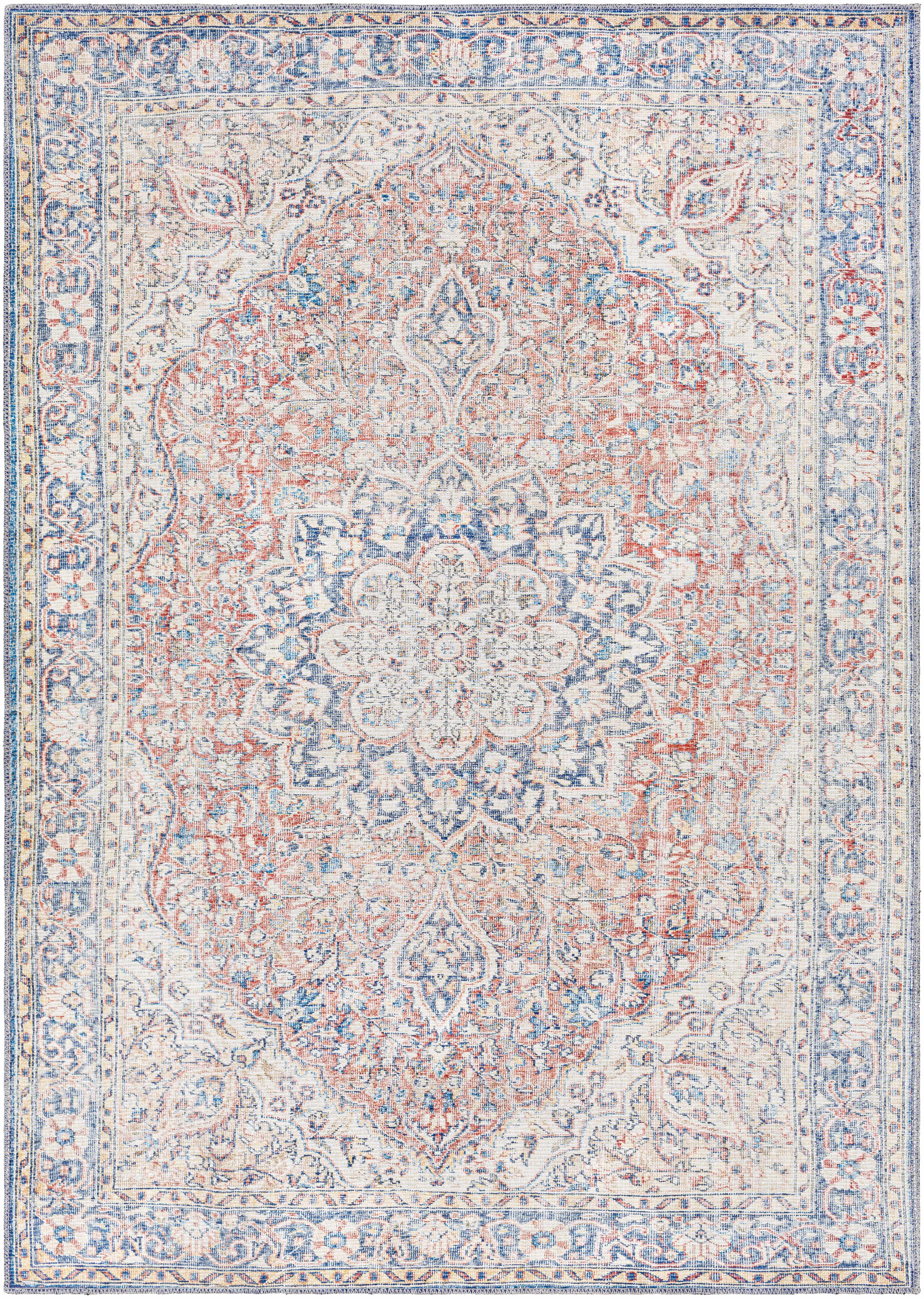 Wacousta Red&Blue Washable Rug - Clearance-7