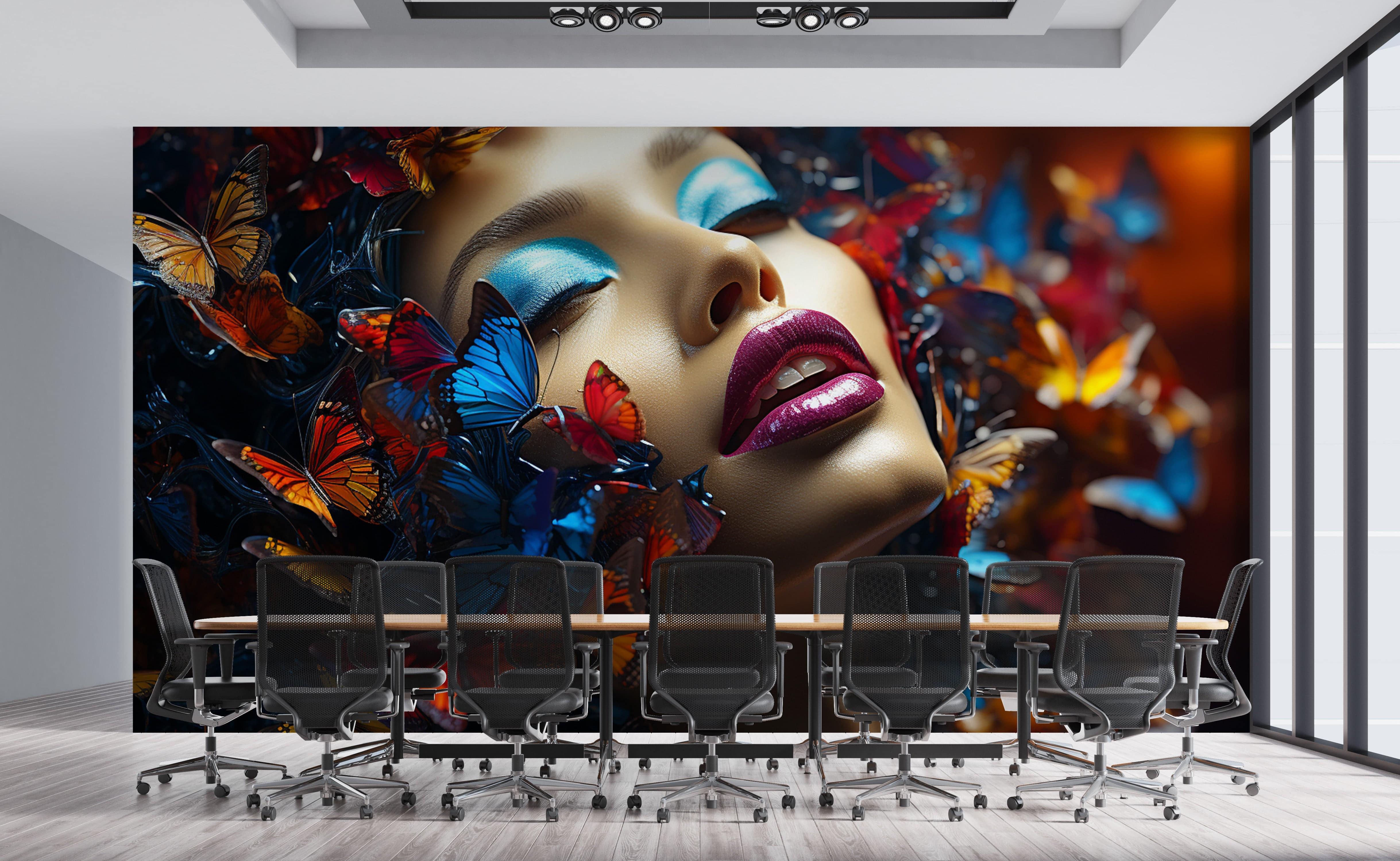 Lips of Elegance and Self-Expression Wallpaper Mural-1