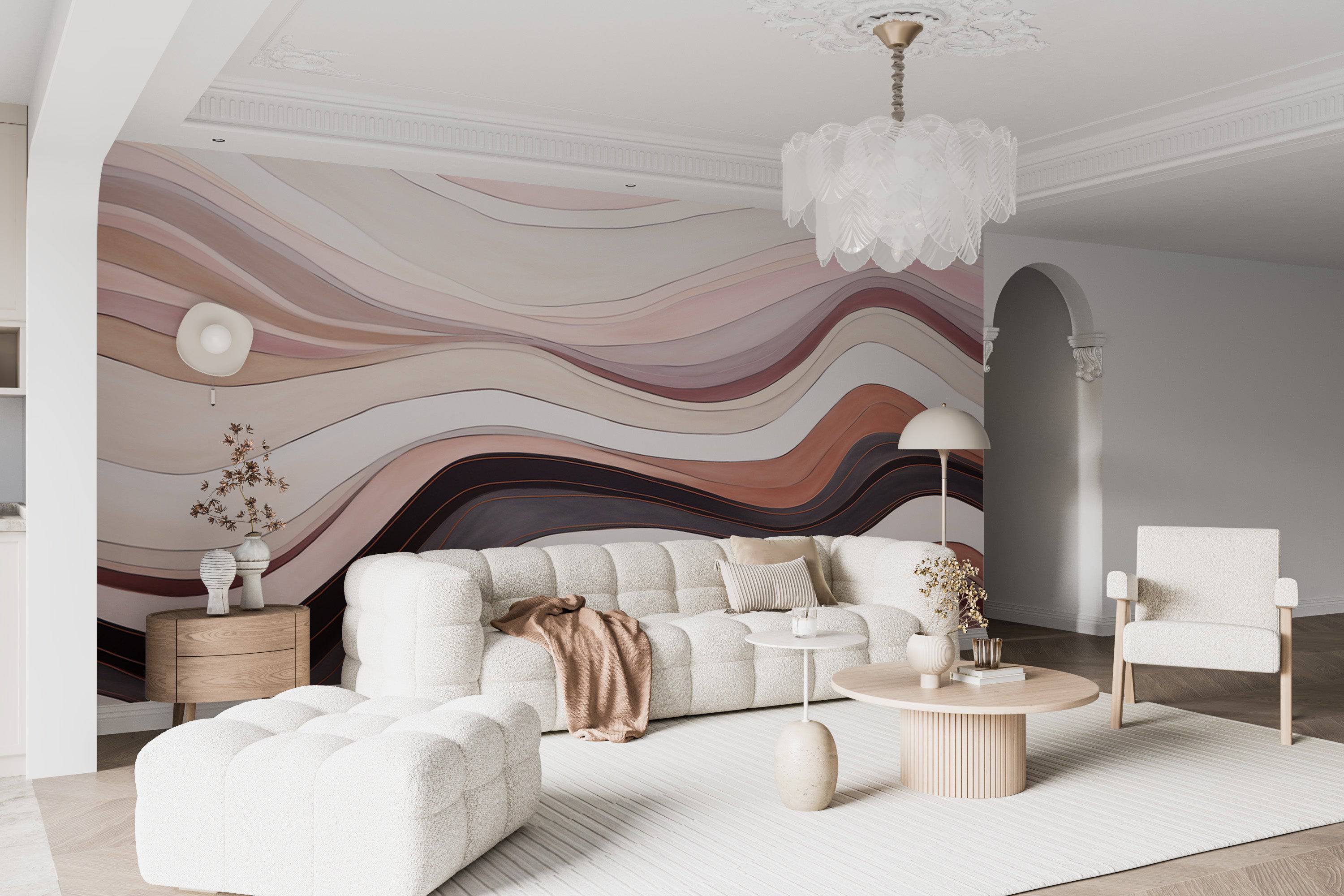 Organic Wave Pattern Mural-1