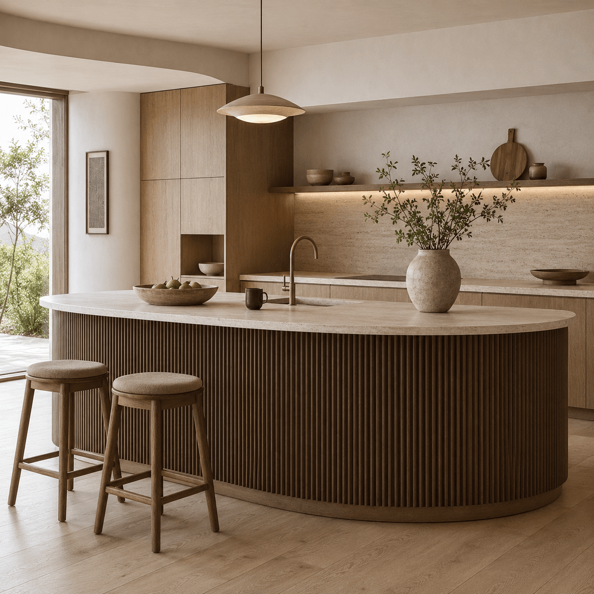 Zigzag Flexible Tambour Wood Panels