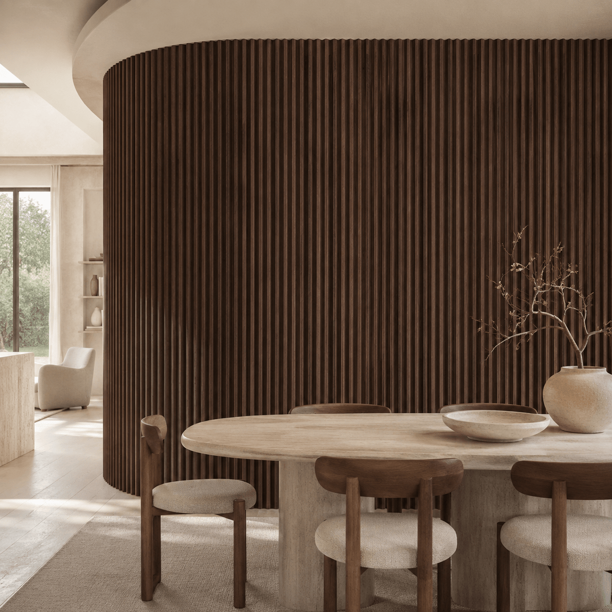 Zigzag Flexible Tambour Wood Panels