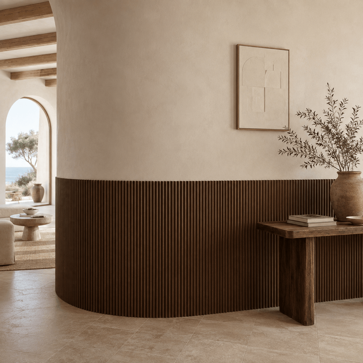 Zigzag Flexible Tambour Wood Panels