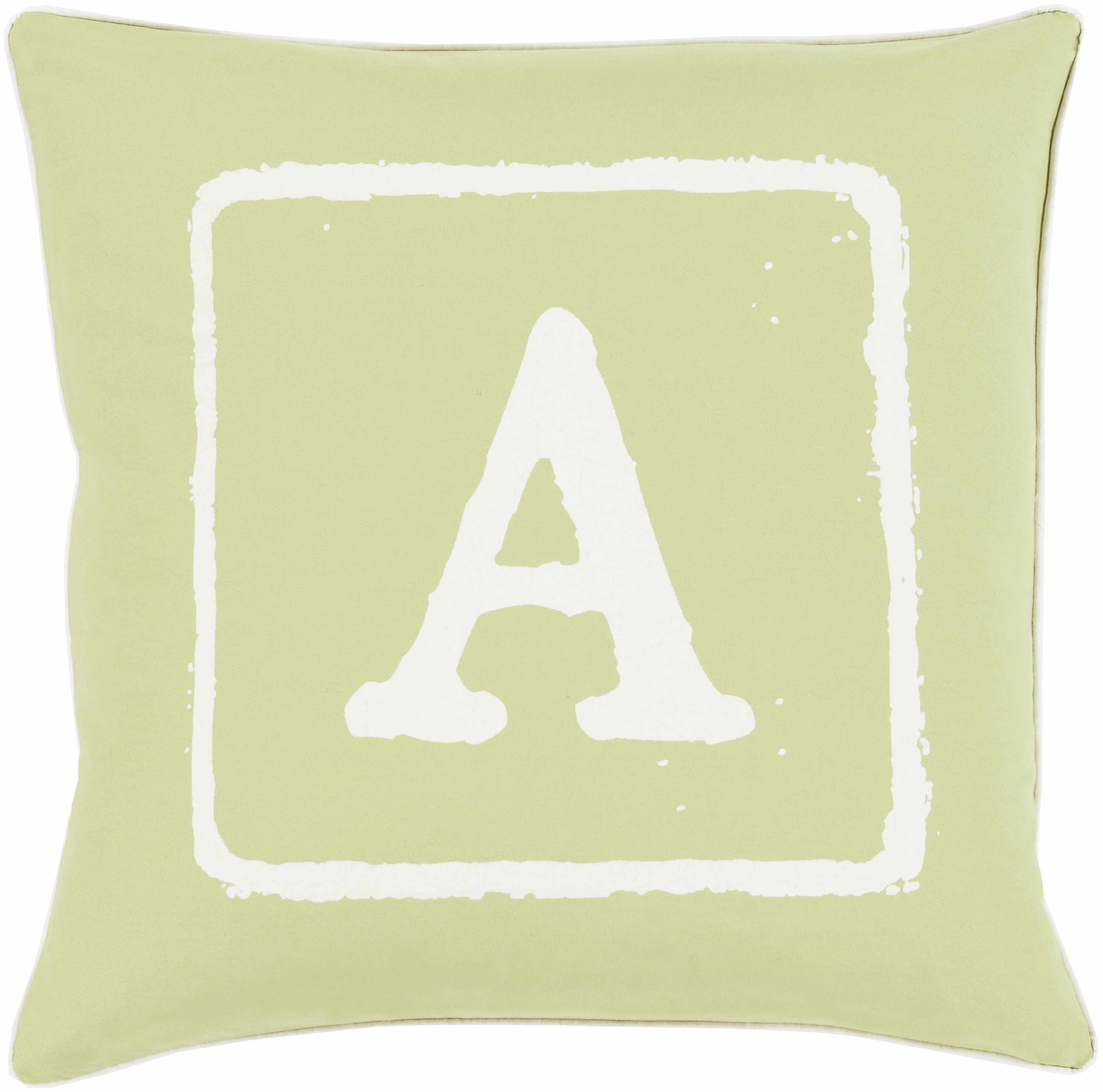 Wanguri Letter A Throw Pillow - Clearance-0