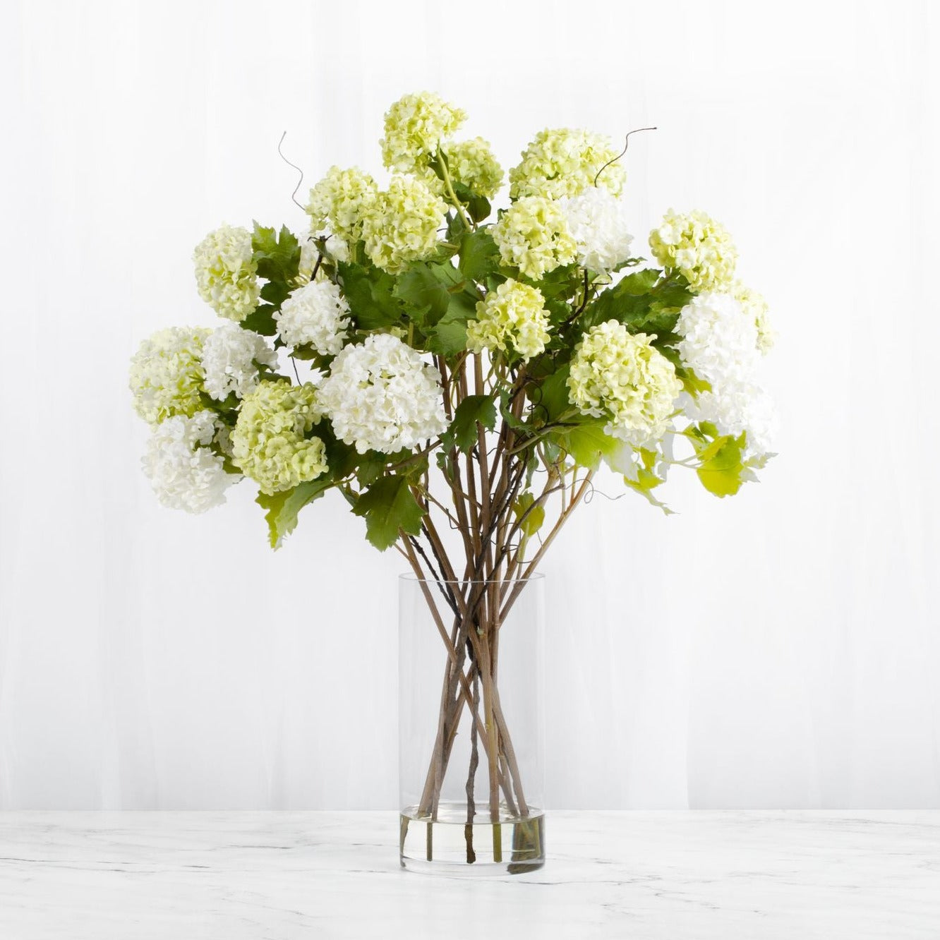 Tall Floral Arrangement Hydrangea Centerpiece Arrangement-0