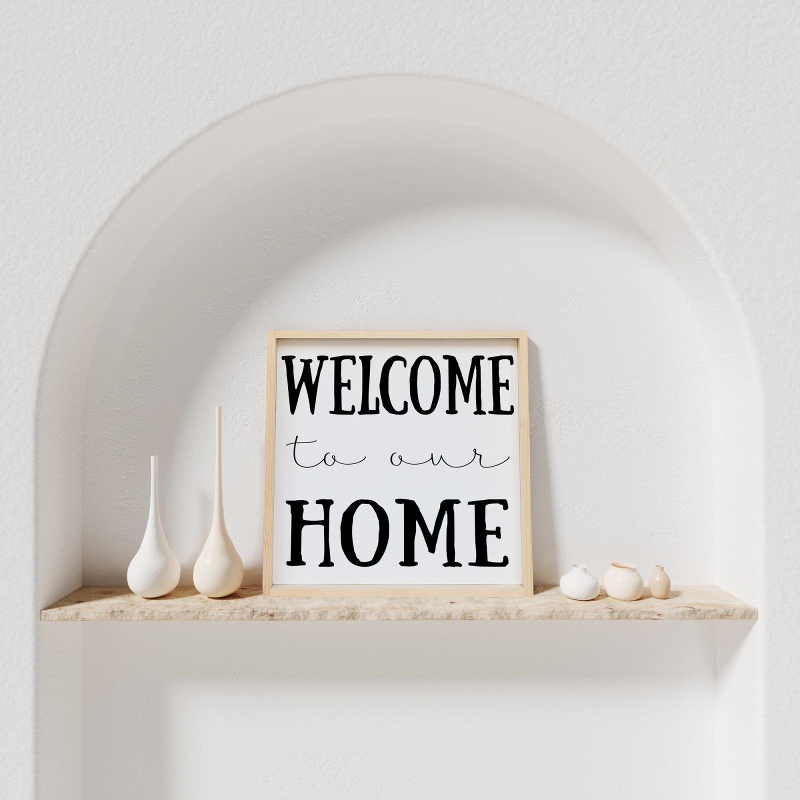 Welcome To Our Home Wood Sign-7