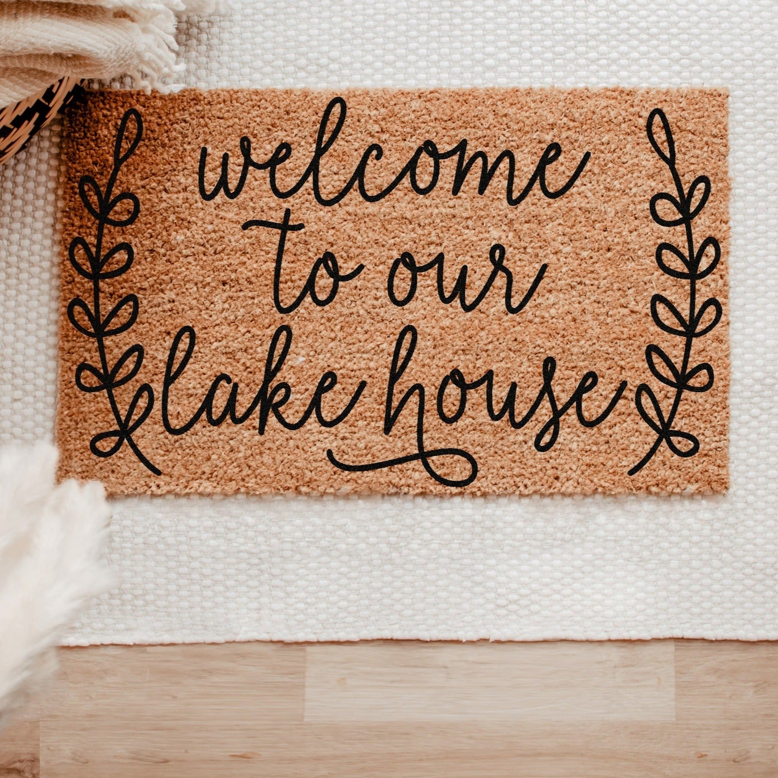 Coir Doormat- Welcome To Our Lake House-0