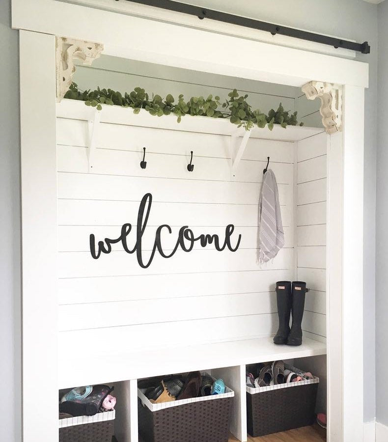 Welcome Wooden Sign
