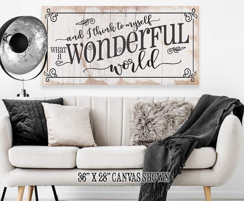What a Wonderful World - Canvas