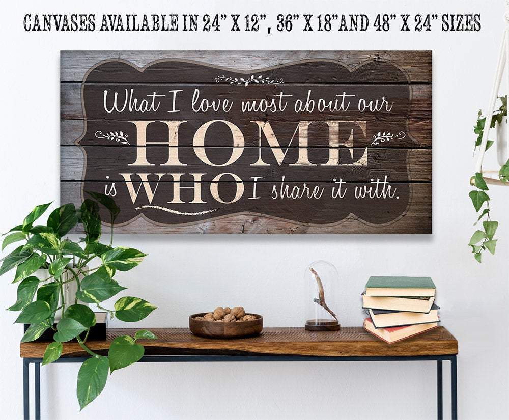 What I Love Most - Canvas