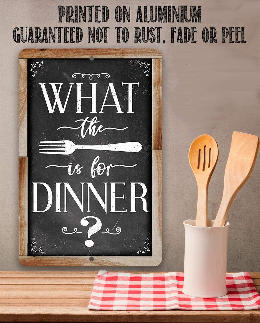 What The Fork - Metal Sign
