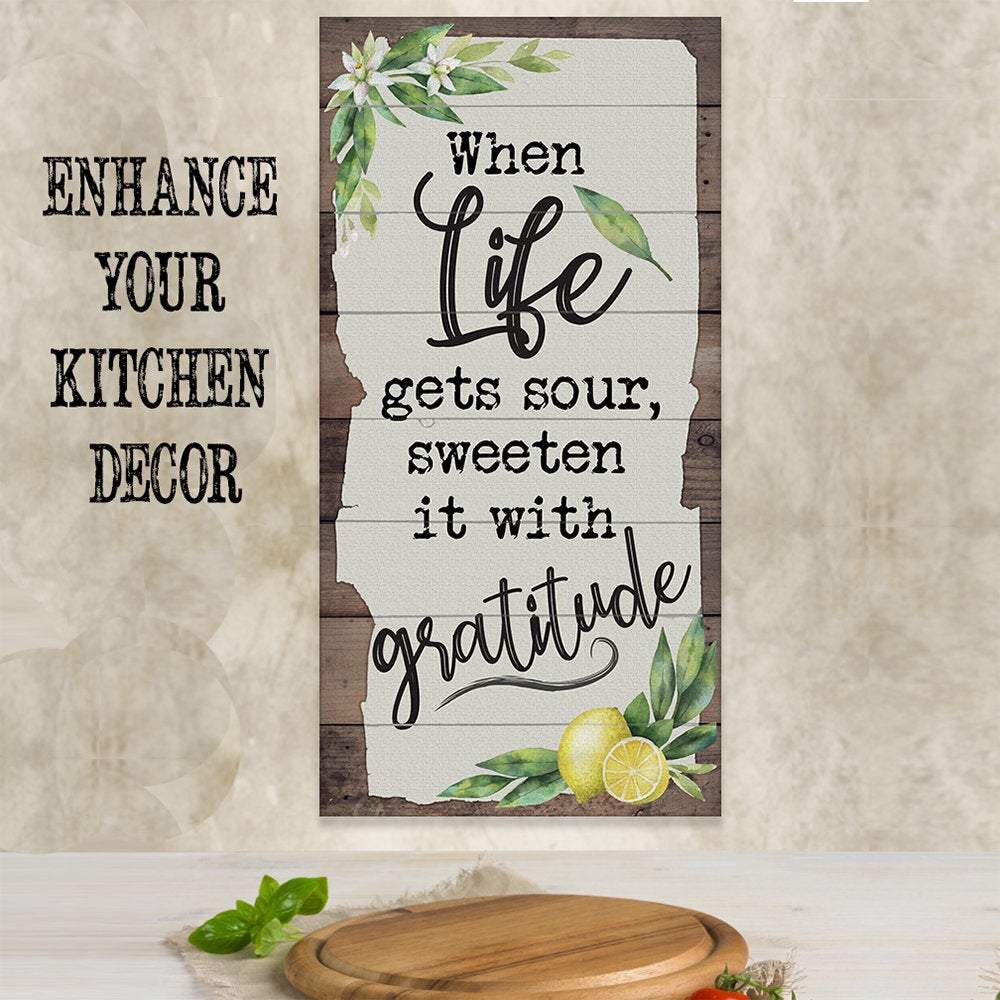 When Life Gets Sour - Canvas