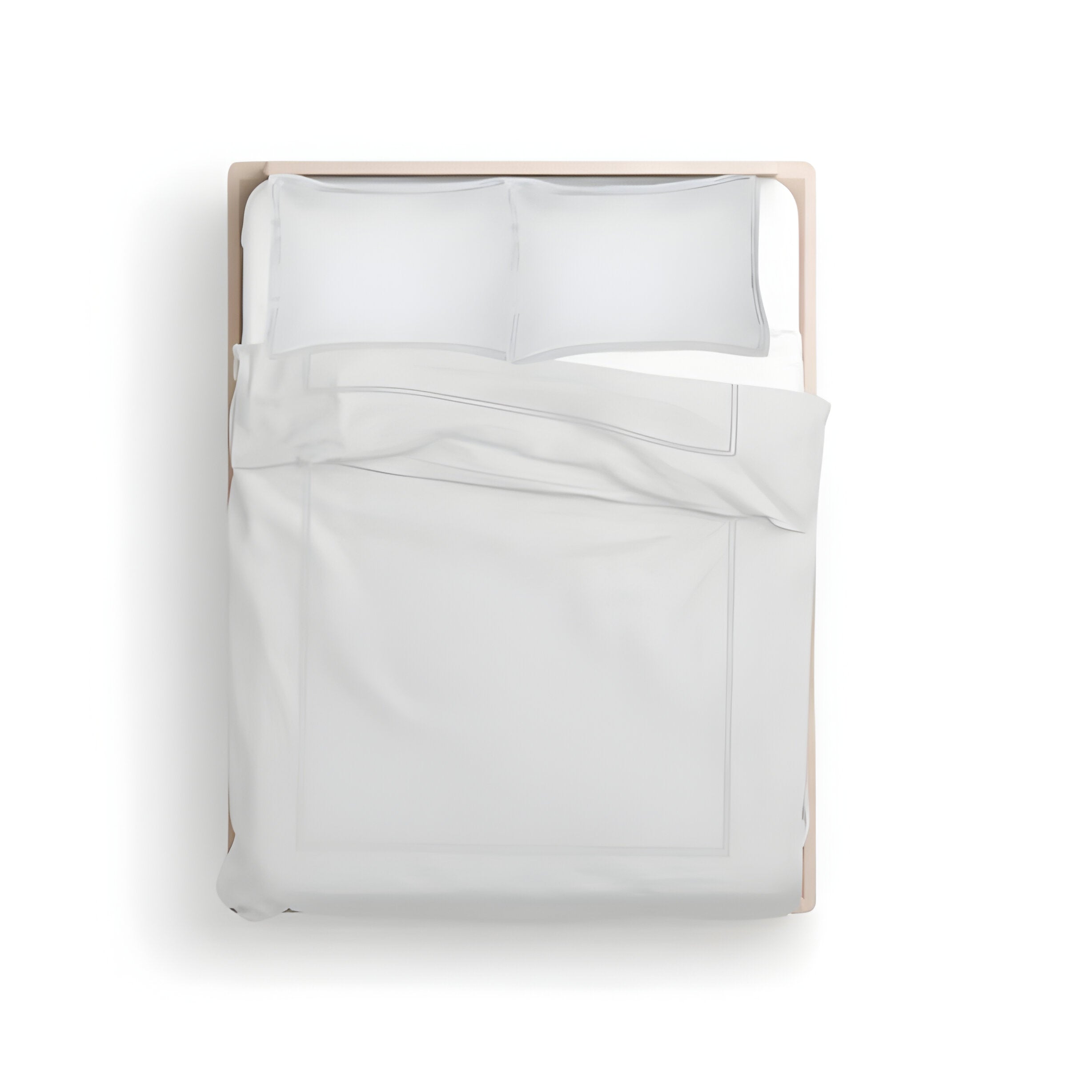 400TC Cotton Luxurious Double Embroidery Sateen Solid Duvet Cover Set