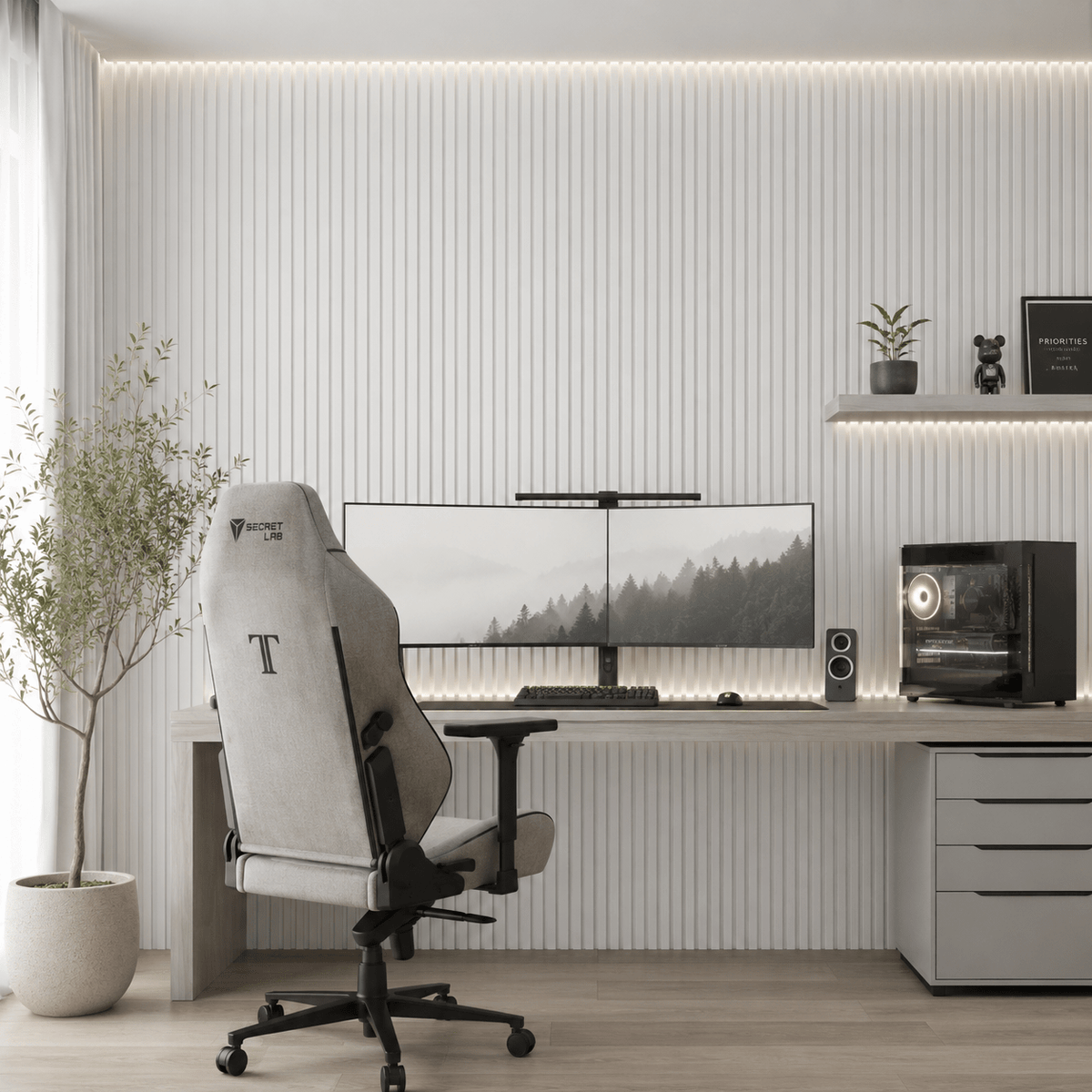 ARQ® Acoustic Colored Wooden Wall Slat Panel