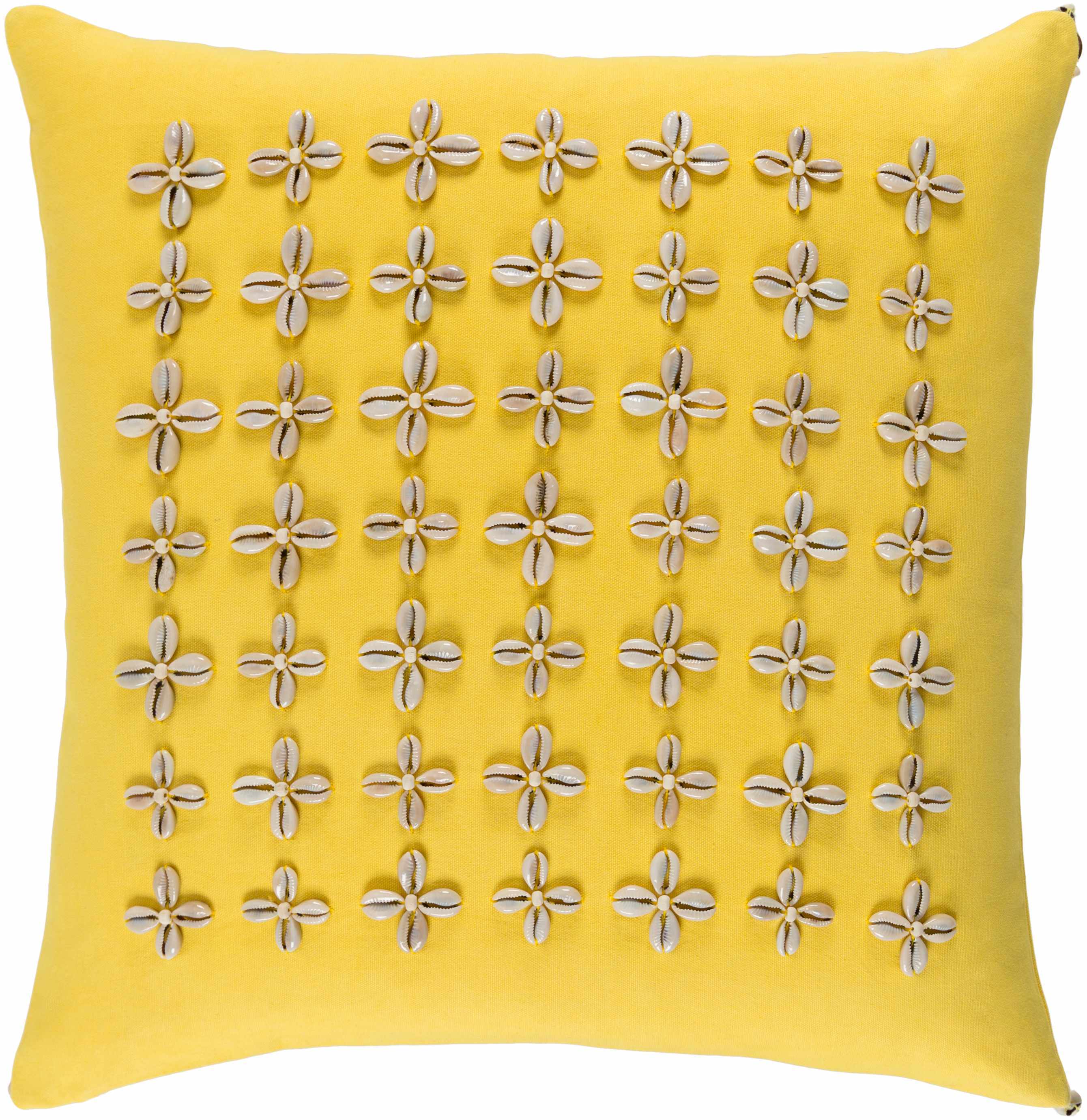 Wimblington Yellow Throw Pillow - Clearance-0