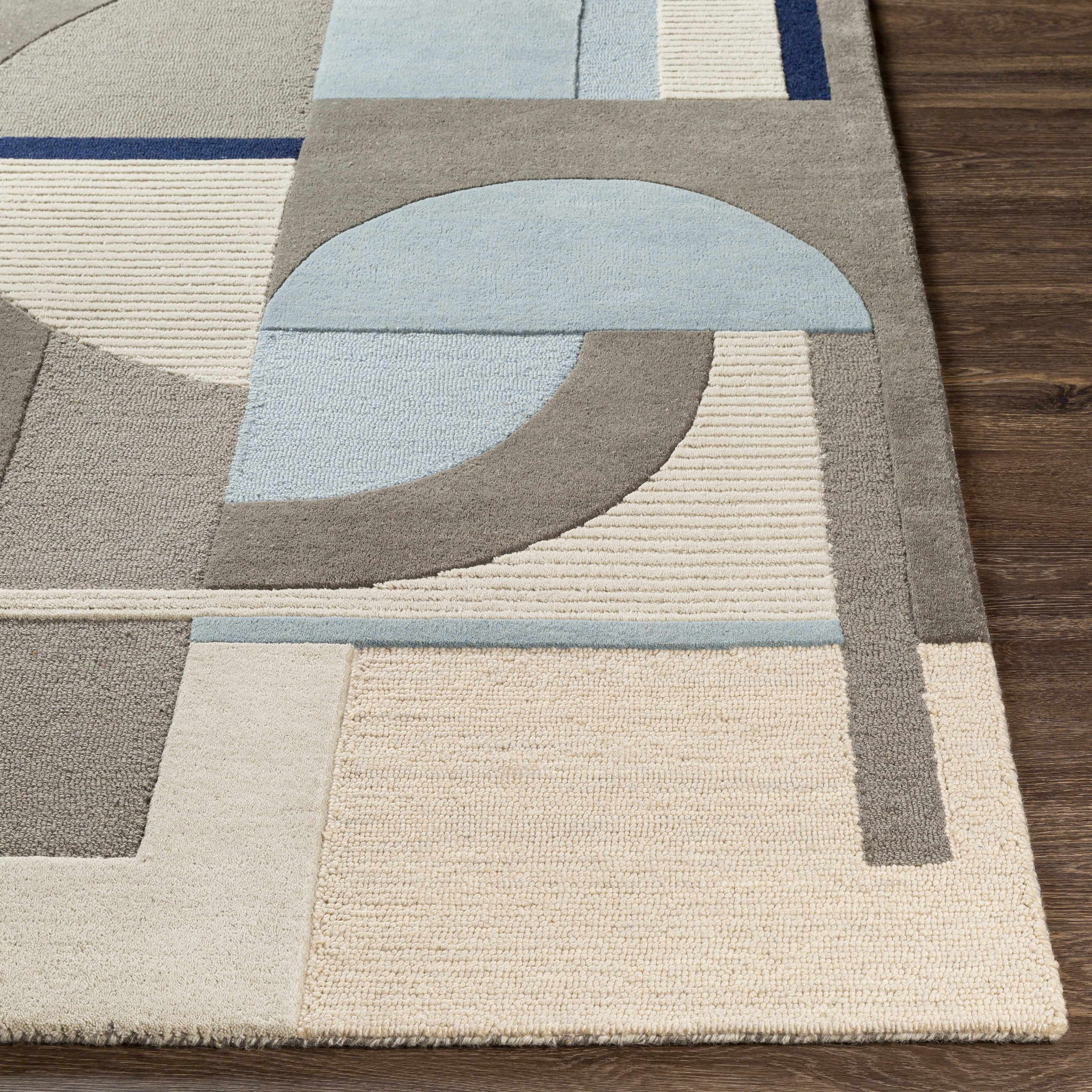 Wingrave Modern Wool Carpet Area Rug - Clearance-3