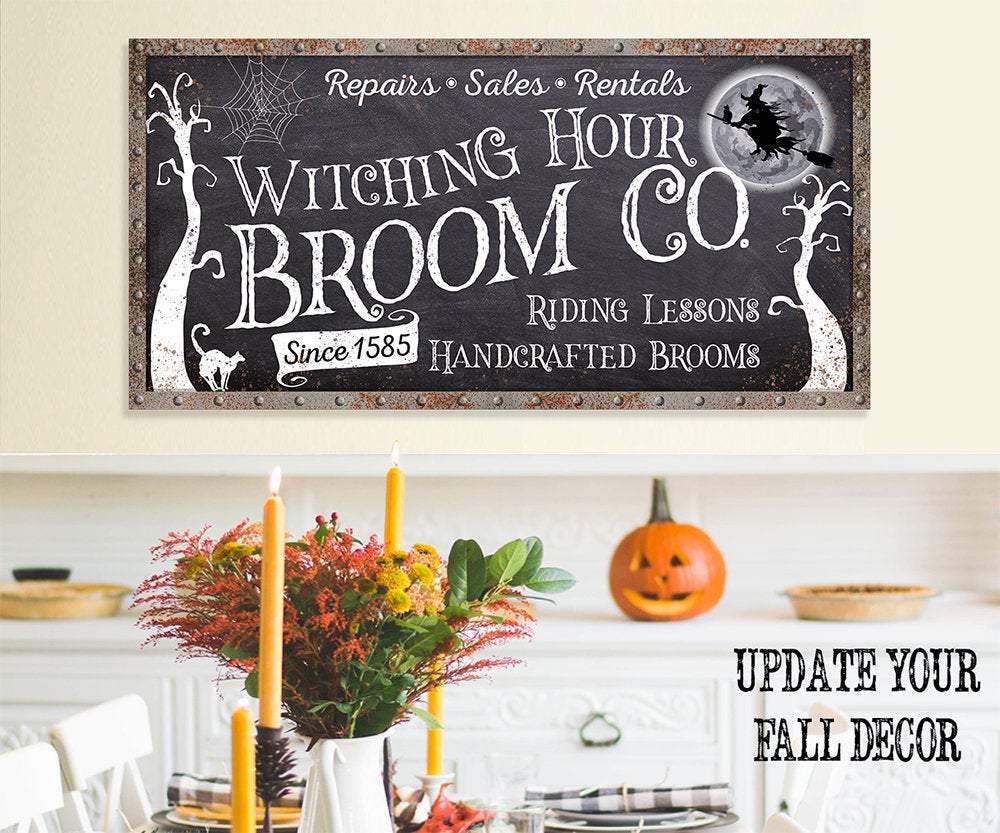 Witching Hour Broom - Canvas