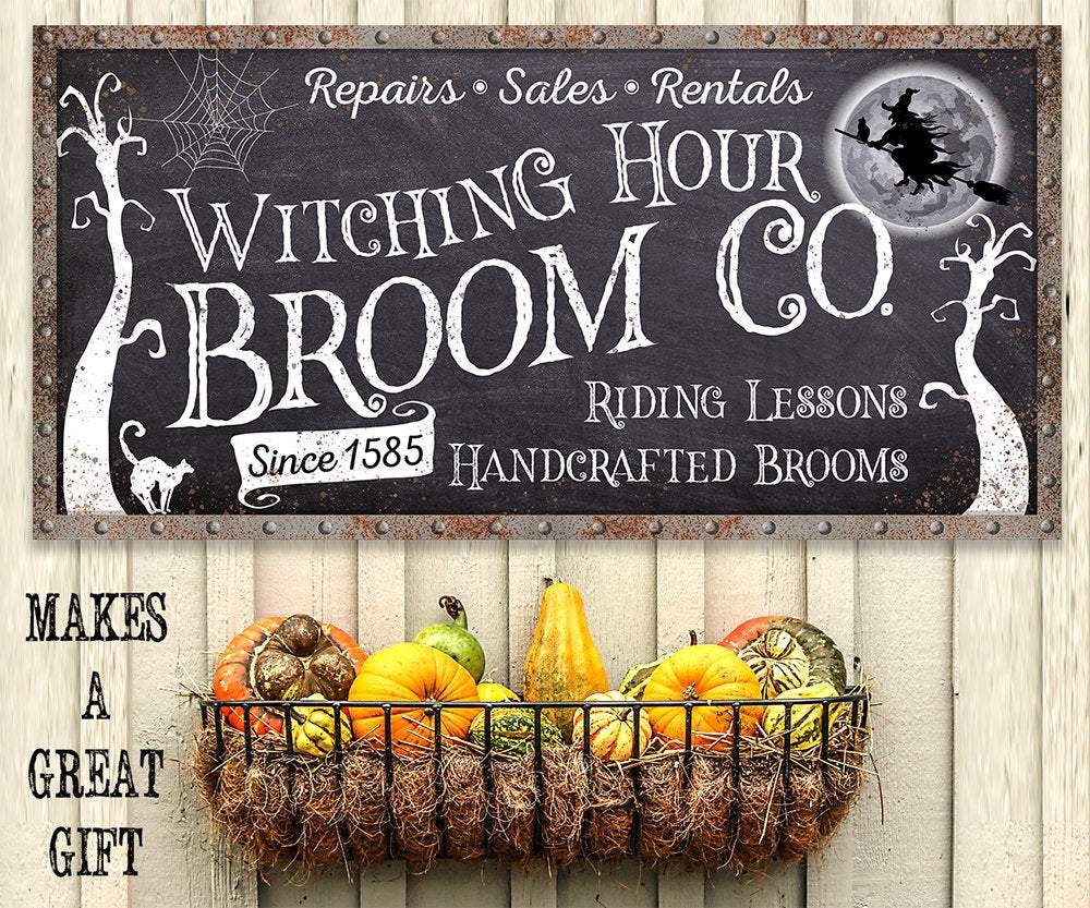Witching Hour Broom - Canvas