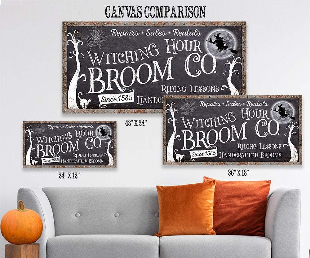 Witching Hour Broom - Canvas