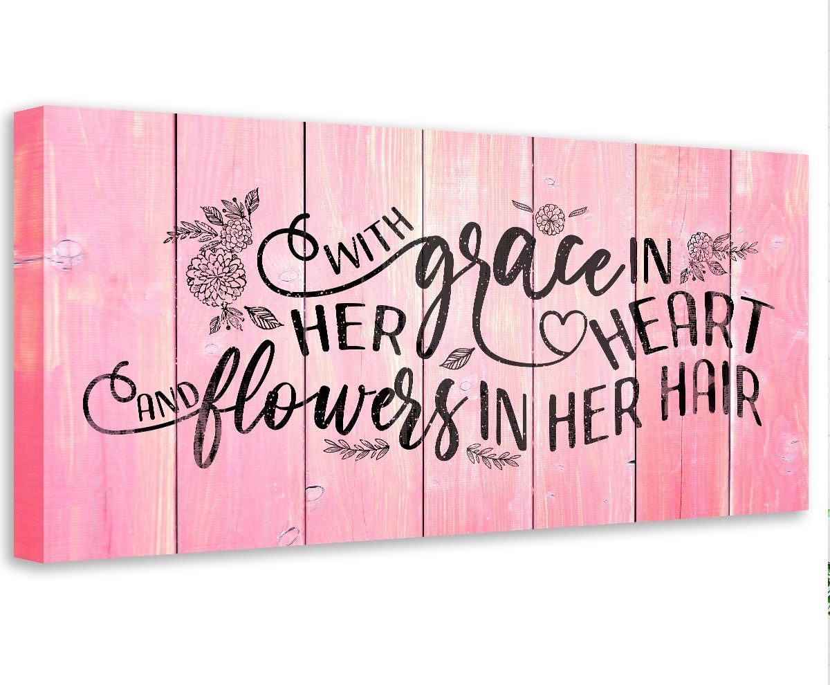 With Grace In Her Heart - Canvas