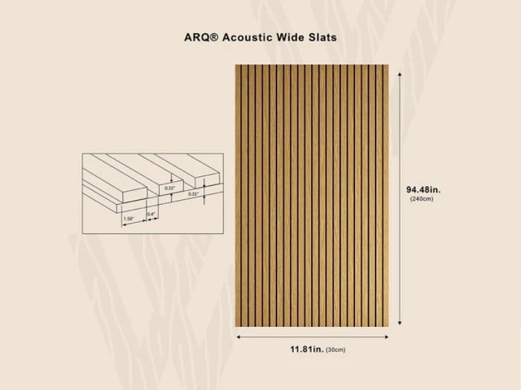 ARQ® Acoustic Wide Slats